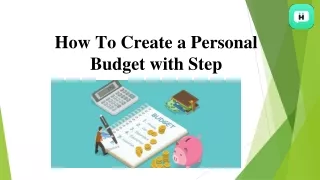 how to create a personal budget with step