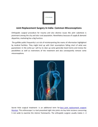 Orthopaedic Doctor Mumbai - orthodoc4u