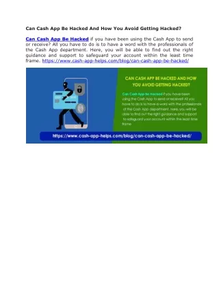 can cash app be hacked and how you avoid getting