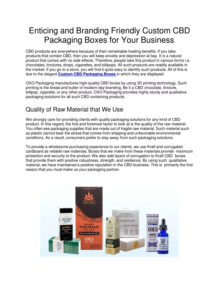 enticing and branding friendly custom cbd packaging boxes for your business