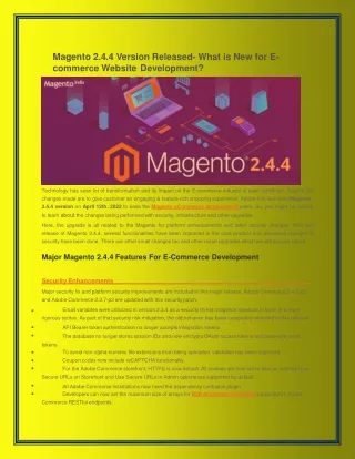 magento 2 4 4 version released what