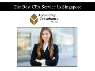 The Best CPA Service In Singapore