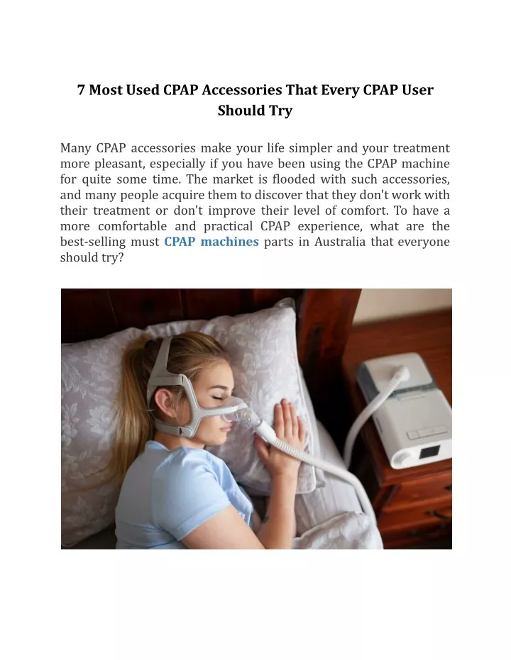 7 most used cpap accessories that every cpap user