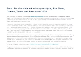 Smart Furniture Market Research Report 2020-2028