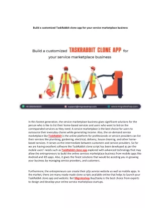 build a customized taskrabbit clone app for your