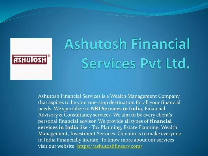 ashutosh financial services pvt ltd