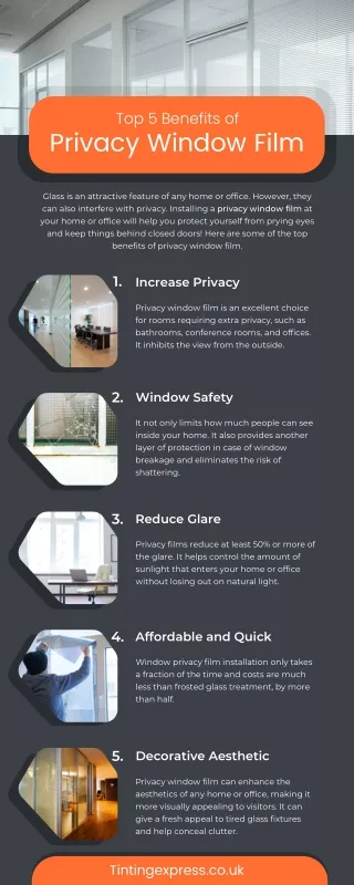Top 5 Benefits of Privacy Window Film