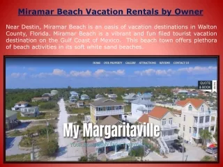 Miramar Beach Vacation Rentals by Owner