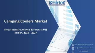 camping coolers market global industry analysis