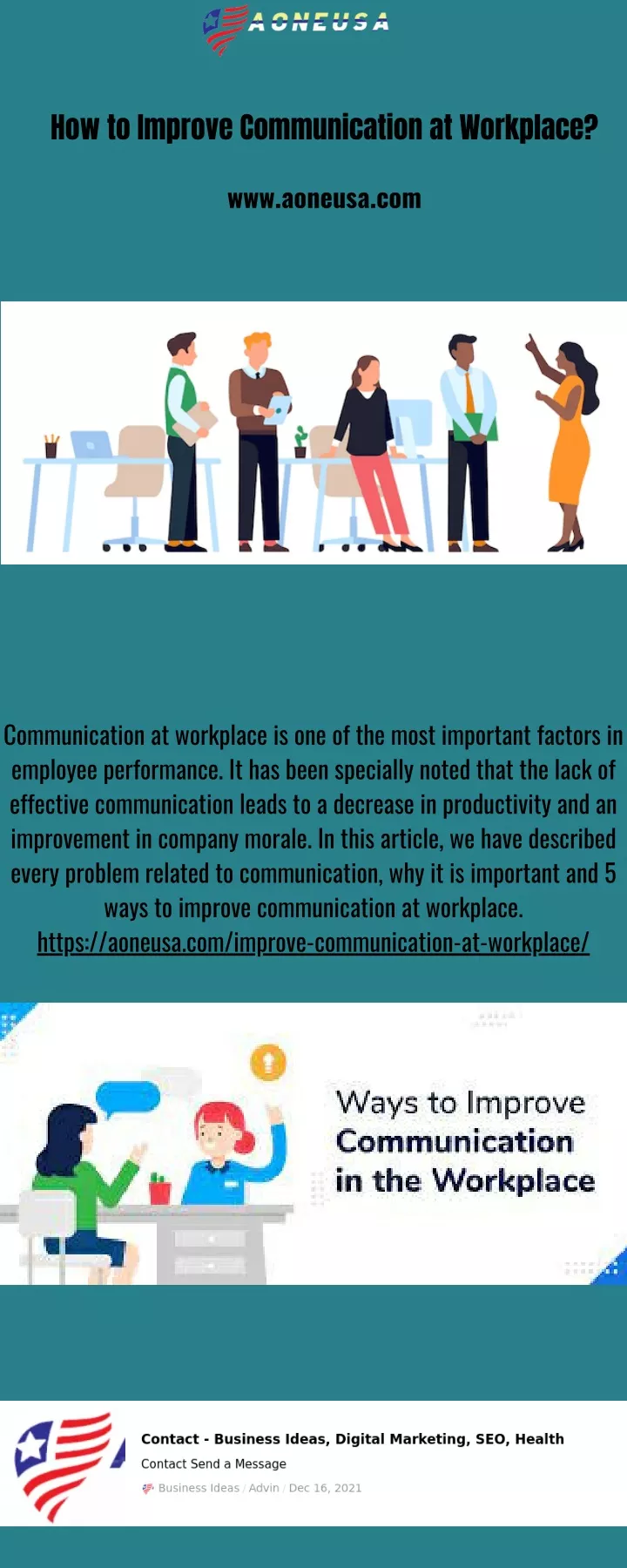 how to improve communication at workplace