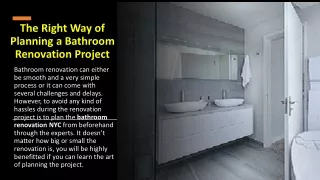The Right Way of Planning a Bathroom Renovation Project