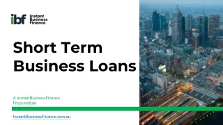 Short Term Business Loans