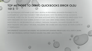 top methods to debug quickbooks error olsu 1013