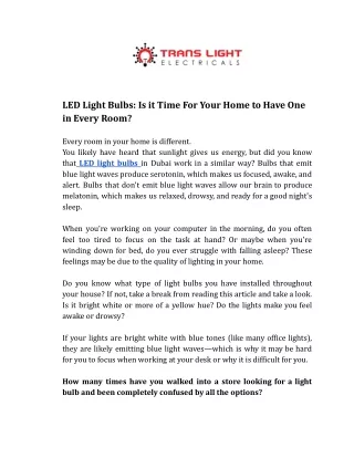 led light bulbs is it time for your home to have