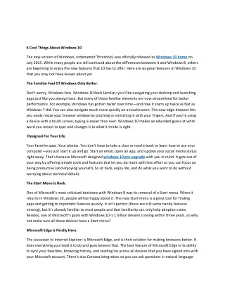 6 cool things about windows 10