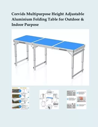 corvids multipurpose height adjustable aluminium