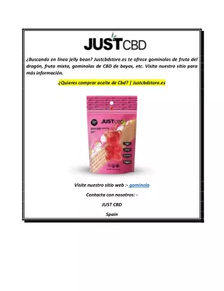 ¿Quieres comprar aceite de Cbd  Justcbdstore.es