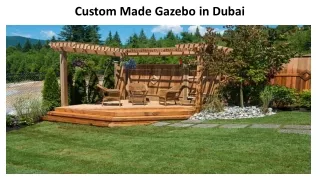 custom made gazebo in dubai