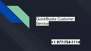 QuickBooks Customer Service  1 877-754-1114