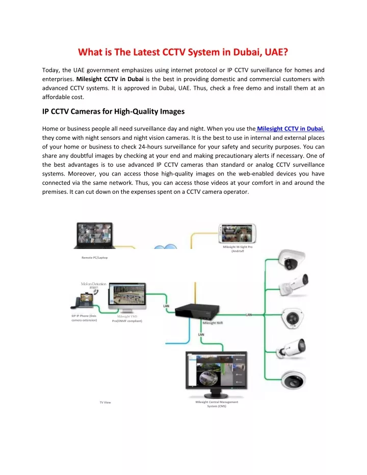 what is the latest cctv system in dubai uae
