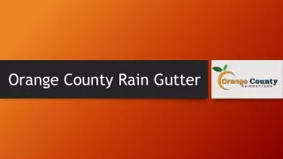 orange county rain gutter