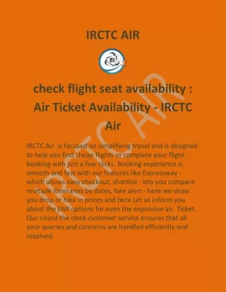 irctc air