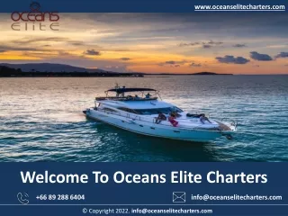 Luxury Yacht Charter Koh Samui
