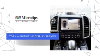 Top 4 Automotive Display Trends in 2022 - Microtips Technology