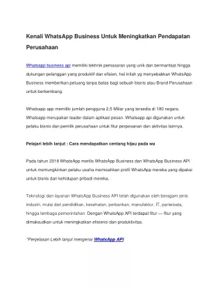 whatsapp api