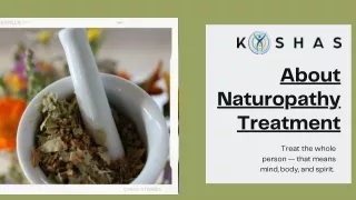 About Naturopathy Treatment