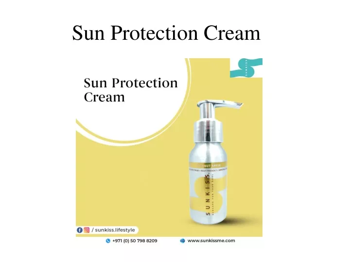 sun protection cream