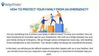 How to protect your family from an emergency?