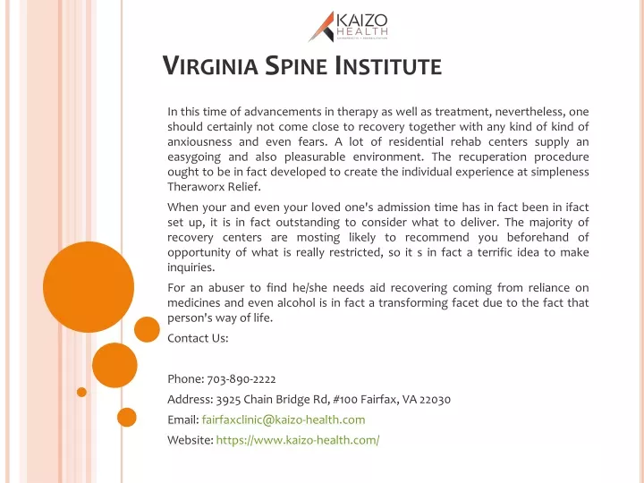 virginia spine institute