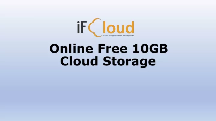 online free 10gb cloud storage