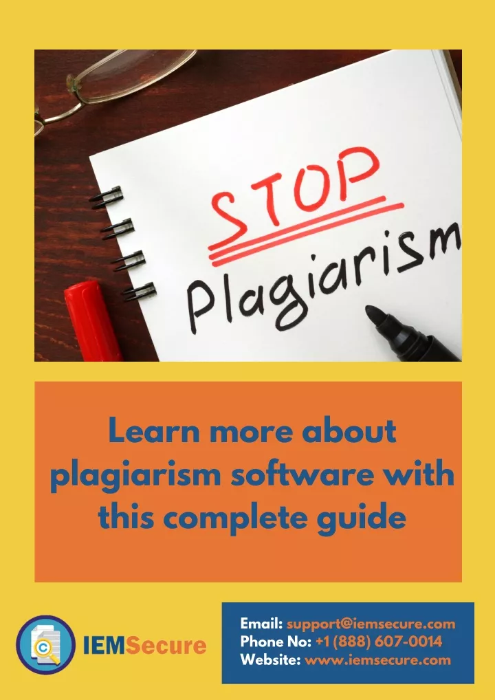 learn more about plagiarism software with this