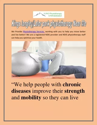 Kings langleyLalor park physiotherapy Near Me