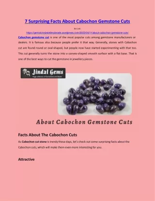 7 surprising facts about cabochon gemstone cuts