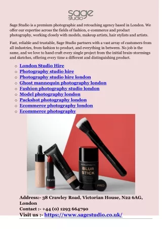 sage studio is a premium photographic