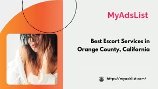 Best Escort Services in Orange County, California