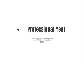 Professional Year