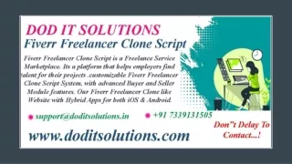 Best Readymade Fiverr Clone System - DOD IT SOLUTIONS
