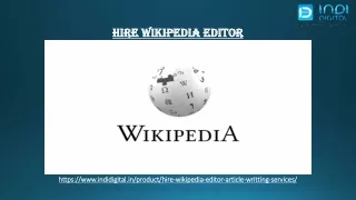 hire wikipedia editor