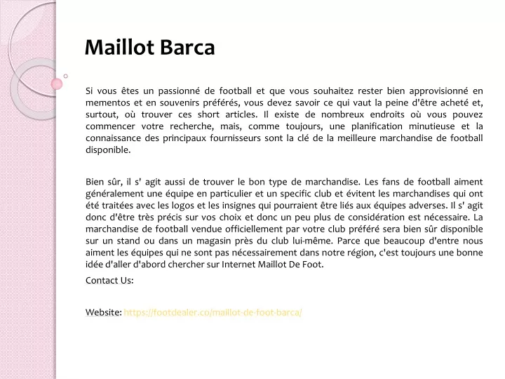 maillot barca