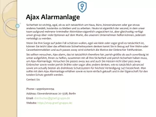 ajax alarmanlage