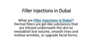 filler injections in dubai