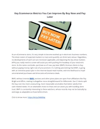 key ecommerce metrics you can improve