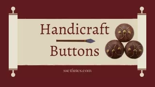 Fancy Handicraft Zardoshi Buttons Online - SSethnics