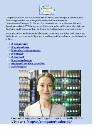 computerbutler ist ein full service dienstleister