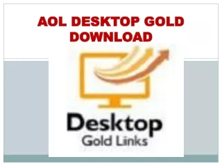 INSTALL AOL DESKTOP GOLD