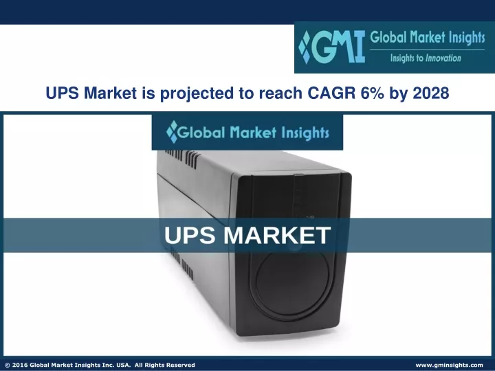 ups market is projected to reach cagr 6 by 2028
